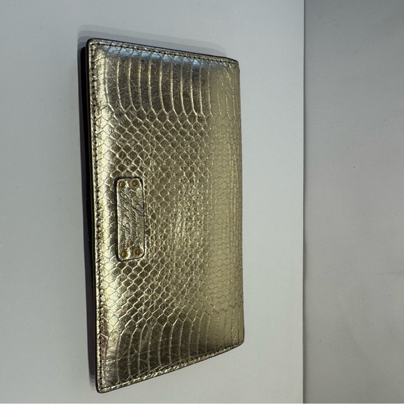 Gold Snakeskin Embossed Wallet by Ralph Lauren - Picture 2 of 11